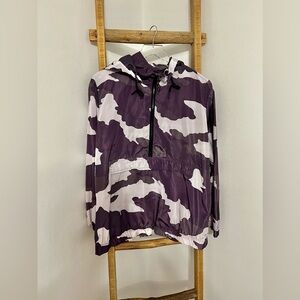 Purple camo windbreaker